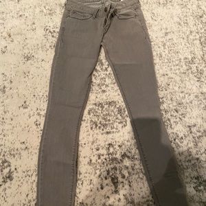 Size 0 Express Grey Skinny Jeans